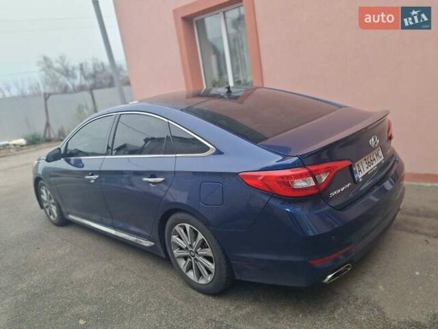 Синій Хендай Соната, об'ємом двигуна 2.36 л та пробігом 185 тис. км за 12500 $, фото 4 на Automoto.ua