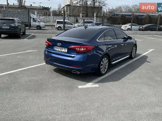Синий Хендай Соната, объемом двигателя 2.36 л и пробегом 145 тыс. км за 10500 $, фото 14 на Automoto.ua