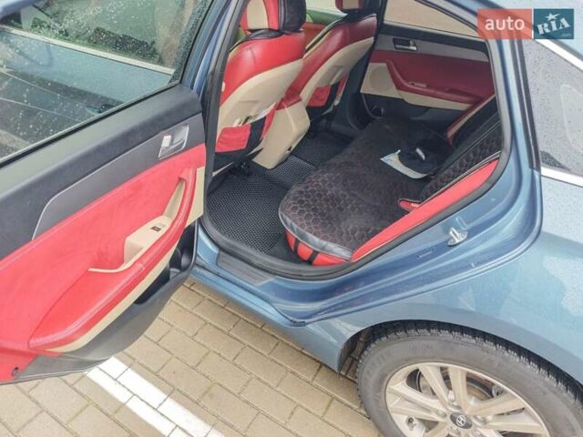 Синий Хендай Соната, объемом двигателя 2.36 л и пробегом 100 тыс. км за 9999 $, фото 9 на Automoto.ua