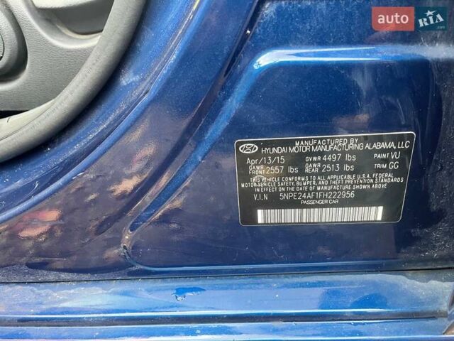 Синій Хендай Соната, об'ємом двигуна 2.4 л та пробігом 127 тис. км за 10500 $, фото 15 на Automoto.ua