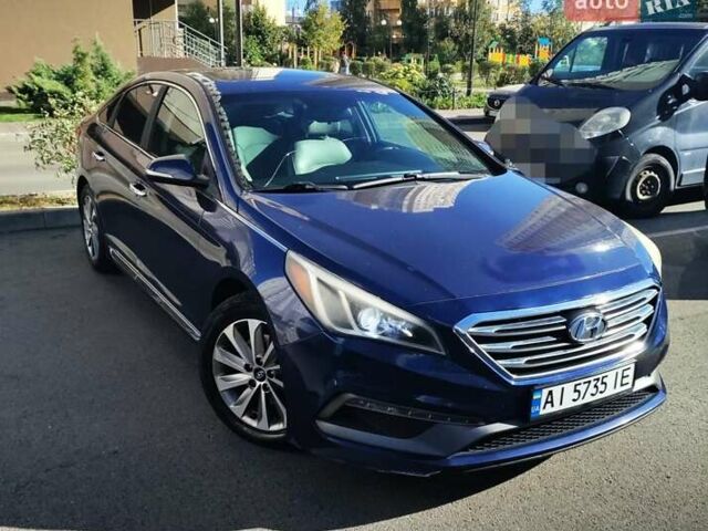 Синий Хендай Соната, объемом двигателя 2.36 л и пробегом 121 тыс. км за 9600 $, фото 1 на Automoto.ua