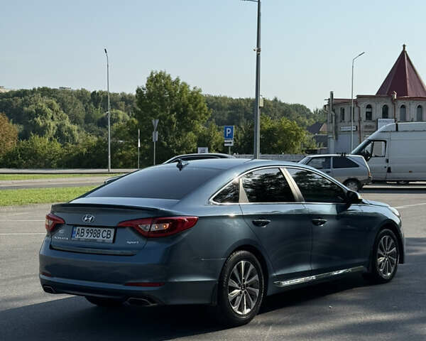 Синий Хендай Соната, объемом двигателя 2.4 л и пробегом 78 тыс. км за 11700 $, фото 5 на Automoto.ua