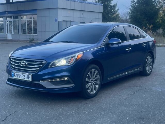 Хендай Соната 2016 в Житомире на Automoto.ua Синий Хендай Соната, объемом двигателя 2.4 л и пробегом 136 тыс. км за 13000 $, фото 3 на Automoto.ua