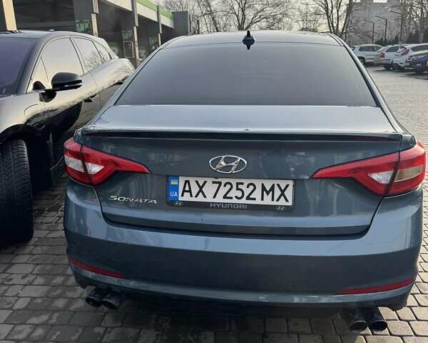 Синий Хендай Соната, объемом двигателя 2.4 л и пробегом 120 тыс. км за 10500 $, фото 1 на Automoto.ua