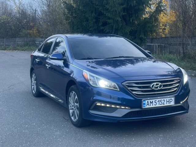 Хендай Соната 2016 в Житомире на Automoto.ua Синий Хендай Соната, объемом двигателя 2.4 л и пробегом 136 тыс. км за 13000 $, фото 4 на Automoto.ua
