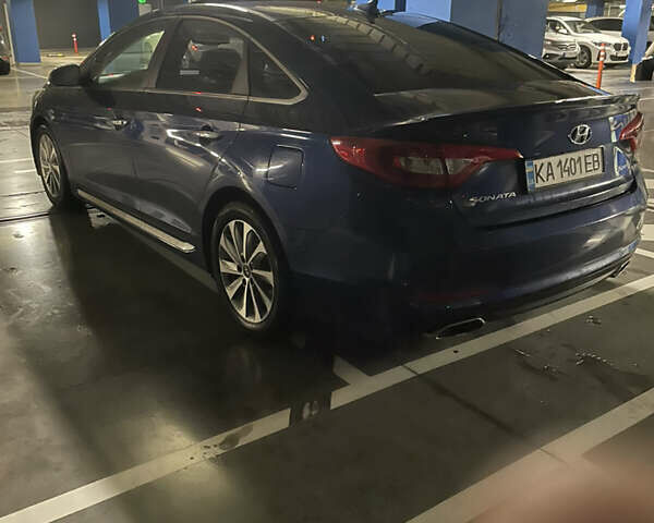 Синий Хендай Соната, объемом двигателя 2.36 л и пробегом 142 тыс. км за 11900 $, фото 18 на Automoto.ua