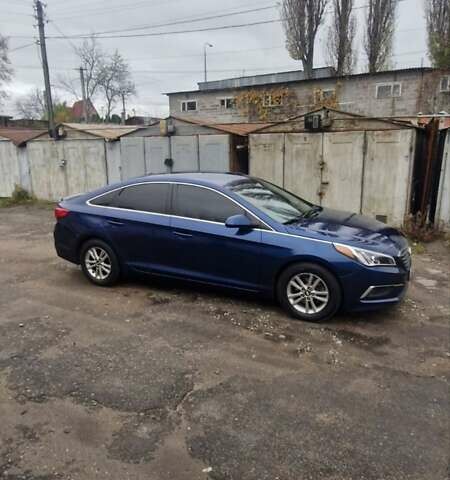 Синий Хендай Соната, объемом двигателя 2.36 л и пробегом 138 тыс. км за 8900 $, фото 1 на Automoto.ua