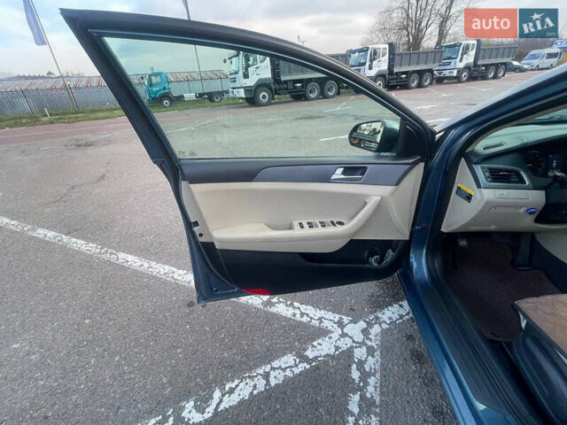 Синий Хендай Соната, объемом двигателя 2.36 л и пробегом 210 тыс. км за 9500 $, фото 5 на Automoto.ua