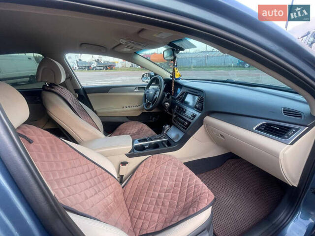 Синий Хендай Соната, объемом двигателя 2.36 л и пробегом 210 тыс. км за 9500 $, фото 9 на Automoto.ua