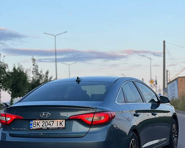 Синий Хендай Соната, объемом двигателя 2.4 л и пробегом 205 тыс. км за 12500 $, фото 2 на Automoto.ua