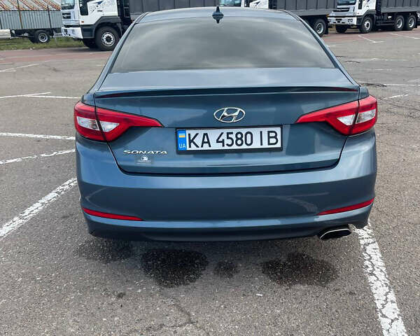 Синий Хендай Соната, объемом двигателя 2.36 л и пробегом 210 тыс. км за 9500 $, фото 1 на Automoto.ua