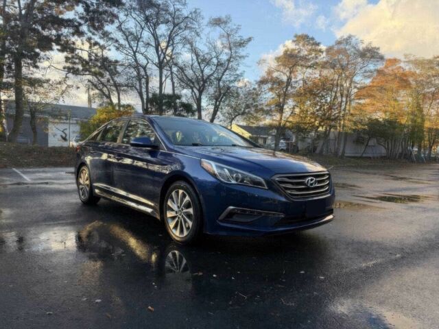 Синий Хендай Соната, объемом двигателя 2.4 л и пробегом 65 тыс. км за 4300 $, фото 2 на Automoto.ua