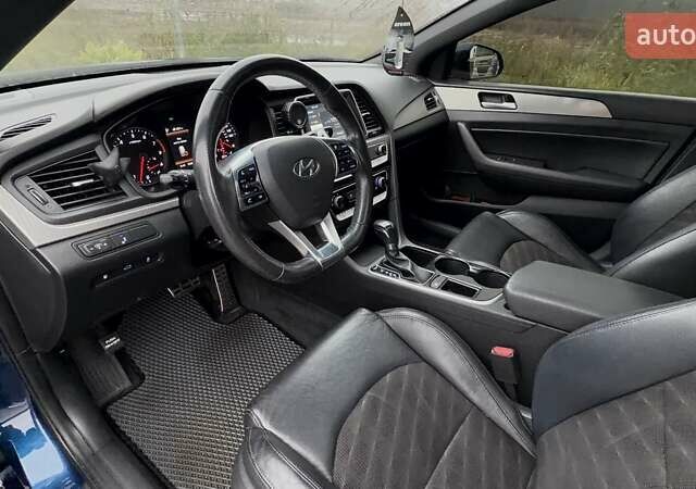 Синий Хендай Соната, объемом двигателя 2.4 л и пробегом 148 тыс. км за 13500 $, фото 19 на Automoto.ua