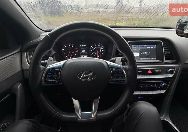 Синий Хендай Соната, объемом двигателя 2.4 л и пробегом 148 тыс. км за 13500 $, фото 15 на Automoto.ua