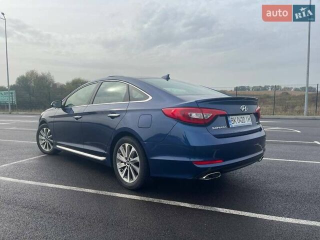 Синій Хендай Соната, об'ємом двигуна 2.36 л та пробігом 162 тис. км за 12500 $, фото 3 на Automoto.ua