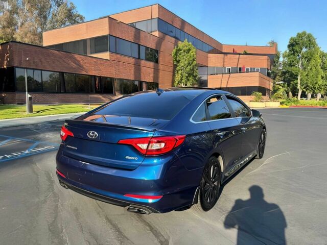 Синий Хендай Соната, объемом двигателя 2.4 л и пробегом 65 тыс. км за 9600 $, фото 2 на Automoto.ua