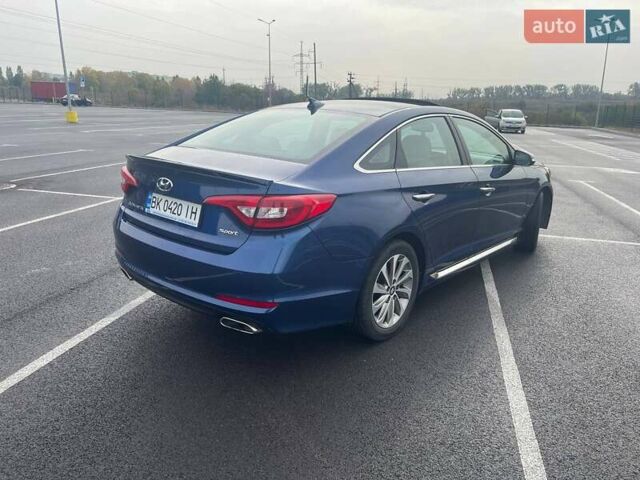 Синій Хендай Соната, об'ємом двигуна 2.36 л та пробігом 162 тис. км за 12500 $, фото 4 на Automoto.ua