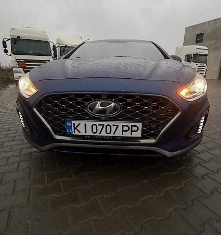 Синий Хендай Соната, объемом двигателя 2.4 л и пробегом 148 тыс. км за 13500 $, фото 2 на Automoto.ua