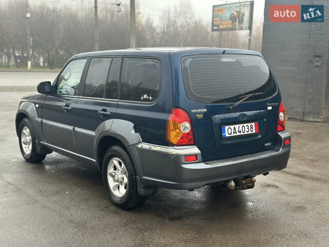 Синий Хендай Терракан, объемом двигателя 2.5 л и пробегом 218 тыс. км за 3500 $, фото 4 на Automoto.ua