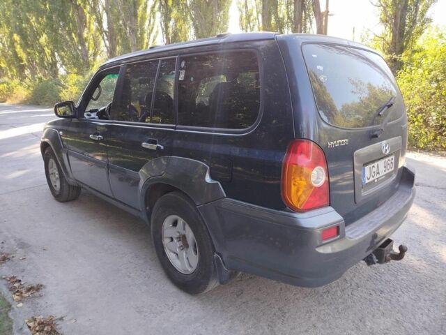 Синий Хендай Терракан, объемом двигателя 3 л и пробегом 333 тыс. км за 2999 $, фото 3 на Automoto.ua