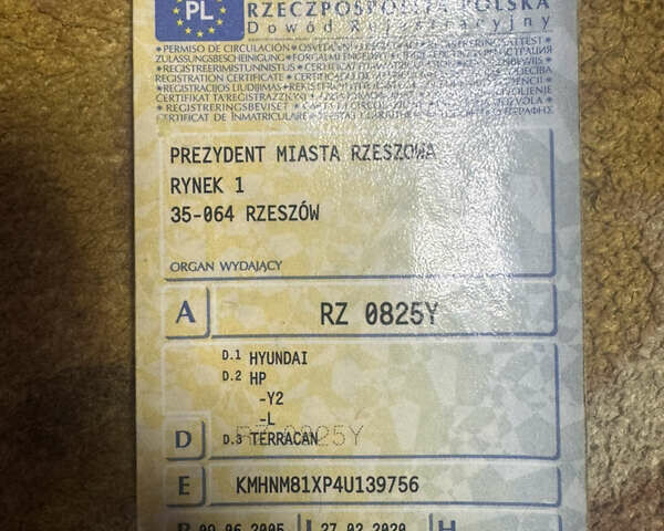 Зеленый Хендай Терракан, объемом двигателя 2.9 л и пробегом 300 тыс. км за 1500 $, фото 5 на Automoto.ua