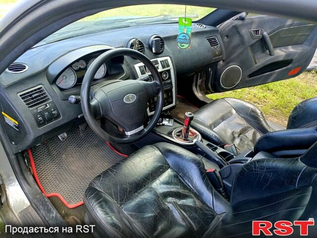 Серый Хендай Тибурон, объемом двигателя 2 л и пробегом 200 тыс. км за 3500 $, фото 6 на Automoto.ua