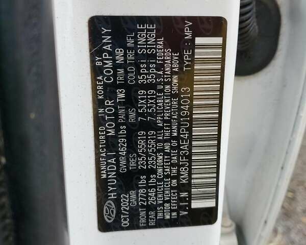 Білий Хендай Туксон, об'ємом двигуна 2.5 л та пробігом 101 тис. км за 7200 $, фото 11 на Automoto.ua