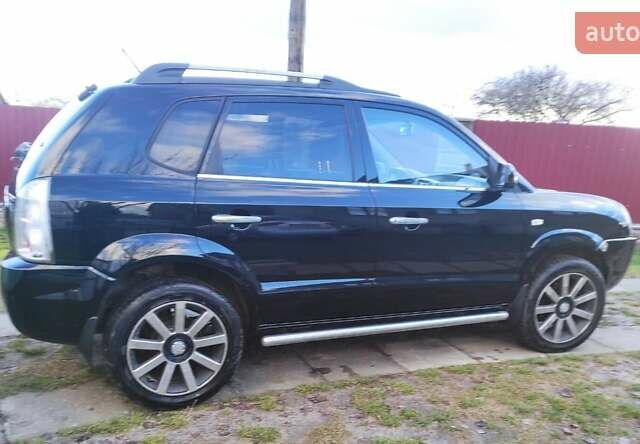 Черный Хендай Туксон, объемом двигателя 2 л и пробегом 208 тыс. км за 6950 $, фото 8 на Automoto.ua