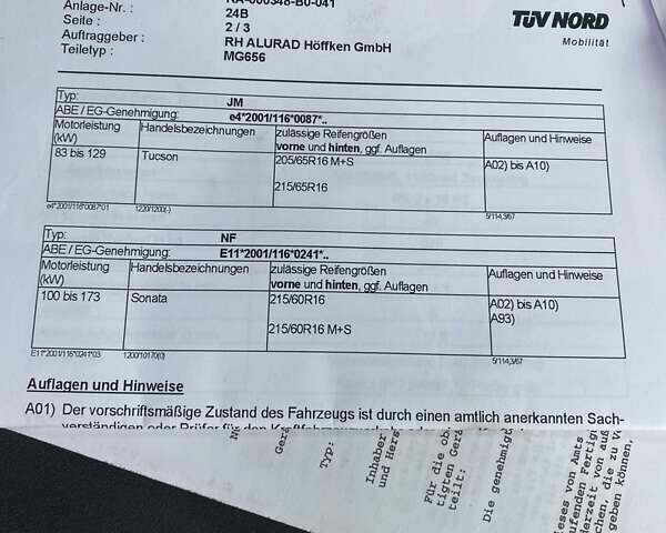Чорний Хендай Туксон, об'ємом двигуна 1.98 л та пробігом 202 тис. км за 7350 $, фото 32 на Automoto.ua