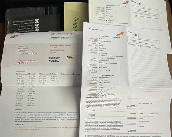 Черный Хендай Туксон, объемом двигателя 2 л и пробегом 216 тыс. км за 7500 $, фото 43 на Automoto.ua