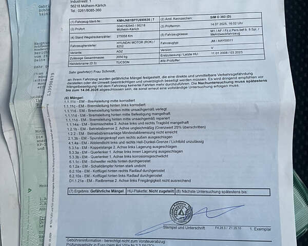 Черный Хендай Туксон, объемом двигателя 2 л и пробегом 276 тыс. км за 7450 $, фото 38 на Automoto.ua