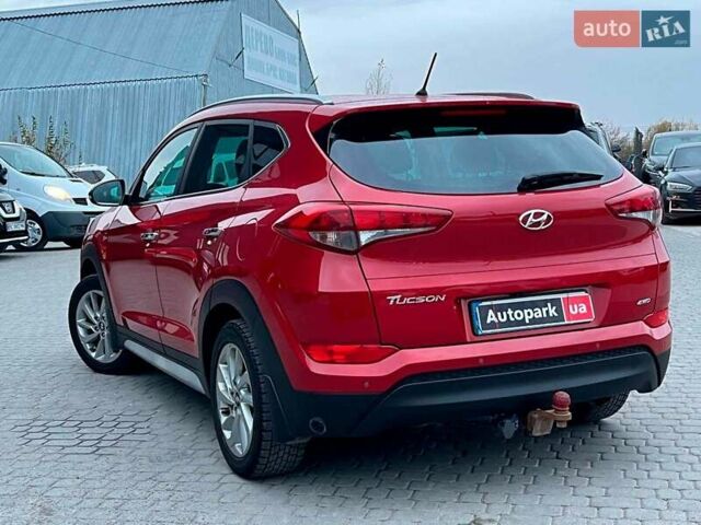 Червоний Хендай Туксон, об'ємом двигуна 2 л та пробігом 136 тис. км за 18690 $, фото 6 на Automoto.ua