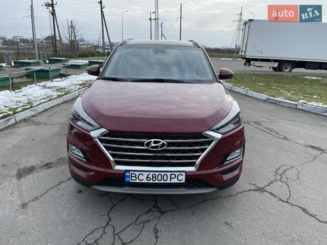 Красный Хендай Туксон, объемом двигателя 2.4 л и пробегом 79 тыс. км за 28500 $, фото 1 на Automoto.ua