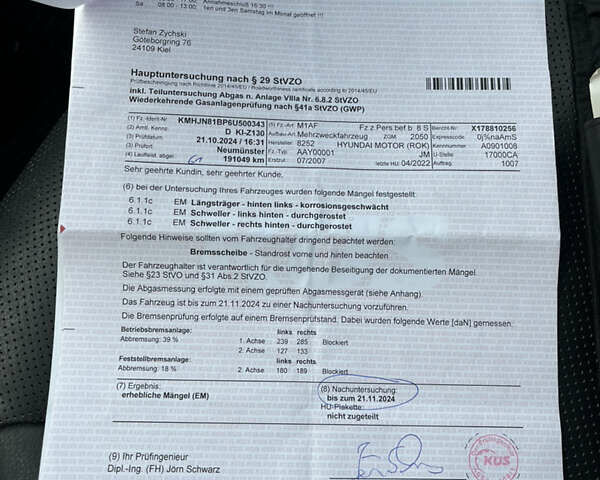 Серый Хендай Туксон, объемом двигателя 1.98 л и пробегом 193 тыс. км за 8400 $, фото 72 на Automoto.ua