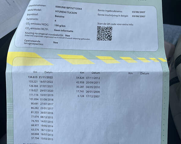 Сірий Хендай Туксон, об'ємом двигуна 2 л та пробігом 172 тис. км за 8550 $, фото 22 на Automoto.ua