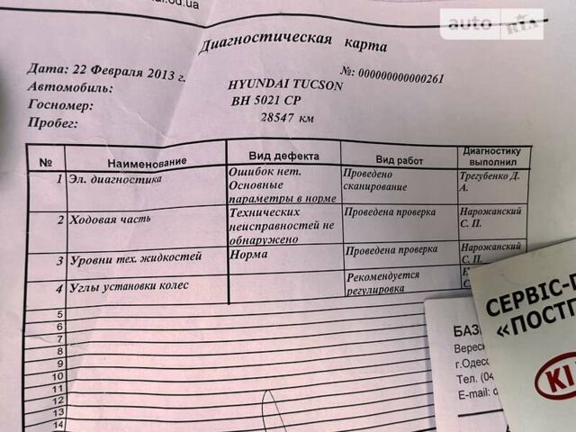 Сірий Хендай Туксон, об'ємом двигуна 2 л та пробігом 103 тис. км за 9800 $, фото 39 на Automoto.ua