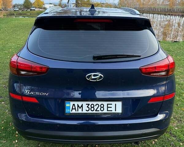 Синий Хендай Туксон, объемом двигателя 2 л и пробегом 43 тыс. км за 24000 $, фото 6 на Automoto.ua