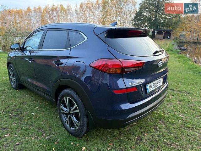 Синий Хендай Туксон, объемом двигателя 2 л и пробегом 43 тыс. км за 24000 $, фото 5 на Automoto.ua
