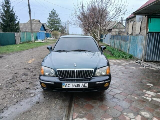 Зеленый Хендай КСГ, объемом двигателя 3 л и пробегом 55 тыс. км за 2100 $, фото 2 на Automoto.ua