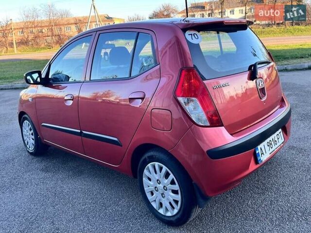 Красный Хендай и10, объемом двигателя 1.09 л и пробегом 97 тыс. км за 6200 $, фото 11 на Automoto.ua