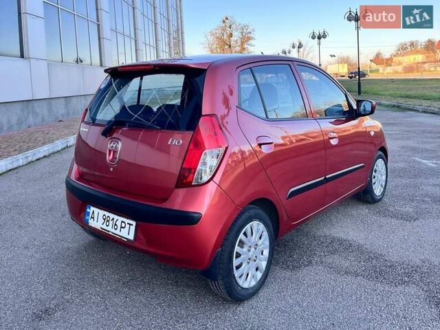 Красный Хендай и10, объемом двигателя 1.09 л и пробегом 97 тыс. км за 6200 $, фото 12 на Automoto.ua