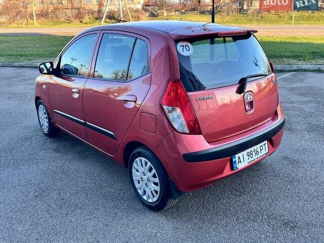 Красный Хендай и10, объемом двигателя 1.09 л и пробегом 97 тыс. км за 6200 $, фото 8 на Automoto.ua