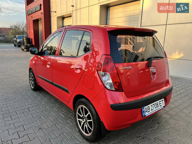 Красный Хендай и10, объемом двигателя 1.09 л и пробегом 138 тыс. км за 5799 $, фото 1 на Automoto.ua