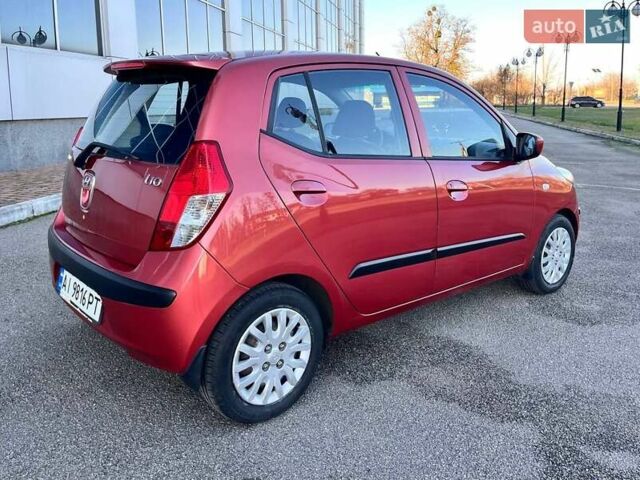 Красный Хендай и10, объемом двигателя 1.09 л и пробегом 97 тыс. км за 6200 $, фото 13 на Automoto.ua