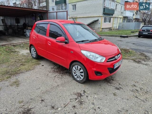 Красный Хендай и10, объемом двигателя 1.09 л и пробегом 64 тыс. км за 6200 $, фото 6 на Automoto.ua