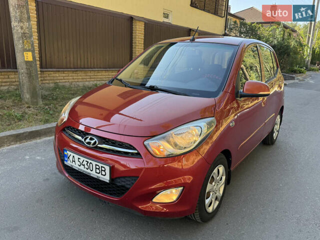 Красный Хендай и10, объемом двигателя 1.25 л и пробегом 78 тыс. км за 7300 $, фото 1 на Automoto.ua