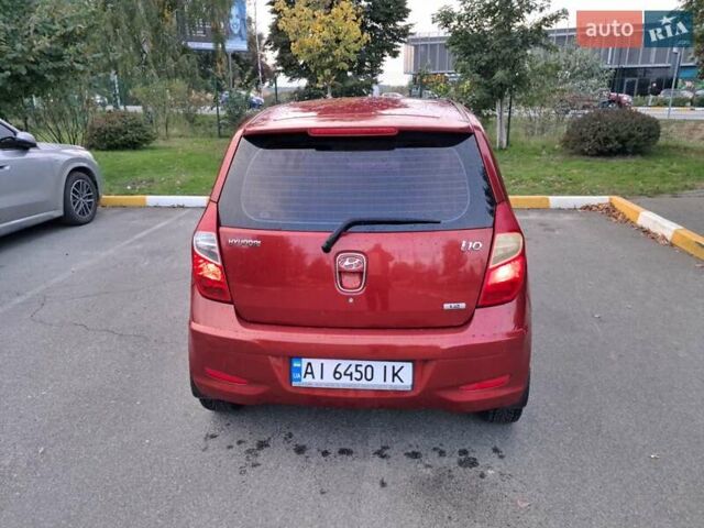Красный Хендай и10, объемом двигателя 1.25 л и пробегом 88 тыс. км за 4500 $, фото 3 на Automoto.ua