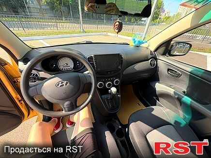 Жовтий Хендай і10, об'ємом двигуна 1.1 л та пробігом 110 тис. км за 6999 $, фото 1 на Automoto.ua
