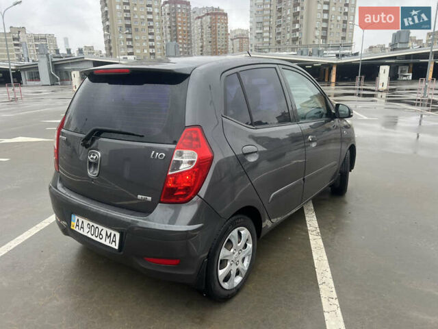 Серый Хендай и10, объемом двигателя 1.25 л и пробегом 240 тыс. км за 5600 $, фото 10 на Automoto.ua