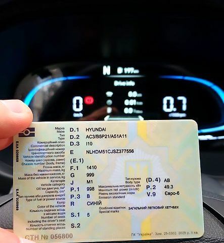 Синій Хендай і10, об'ємом двигуна 1 л та пробігом 300 тис. км за 16500 $, фото 1 на Automoto.ua